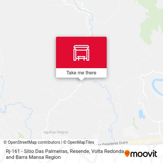 Rj-161 - Sítio Das Palmeiras, Resende map