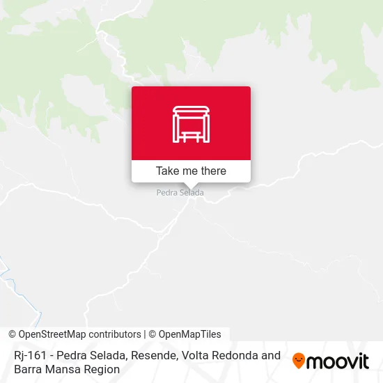 Rj-161 - Pedra Selada, Resende map