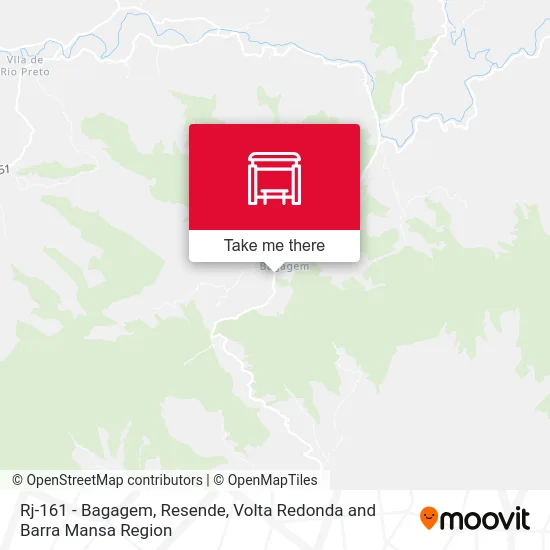 Rj-161 - Bagagem, Resende map