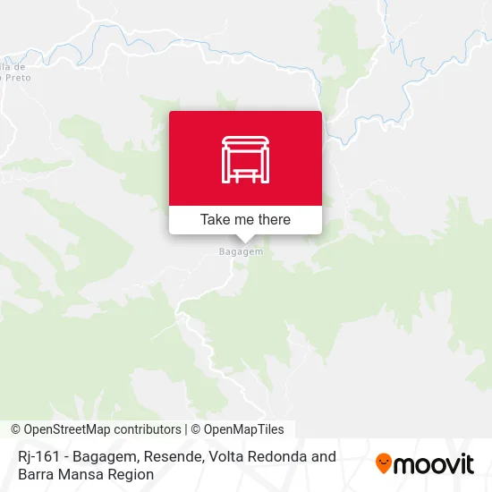 Rj-161 - Bagagem, Resende map