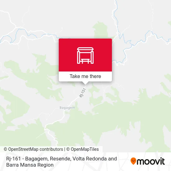 Rj-161 - Bagagem, Resende map