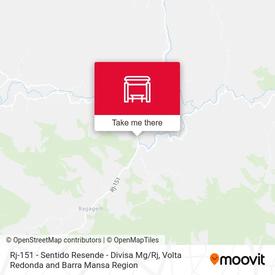 Rj-151 - Sentido Resende - Divisa Mg / Rj map