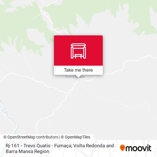 Rj-161 - Trevo Quatis - Fumaça map