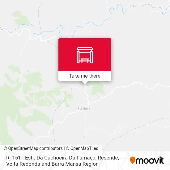 Rj-151 - Estr. Da Cachoeira Da Fumaça, Resende map