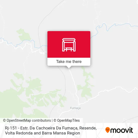 Rj-151 - Estr. Da Cachoeira Da Fumaça, Resende map