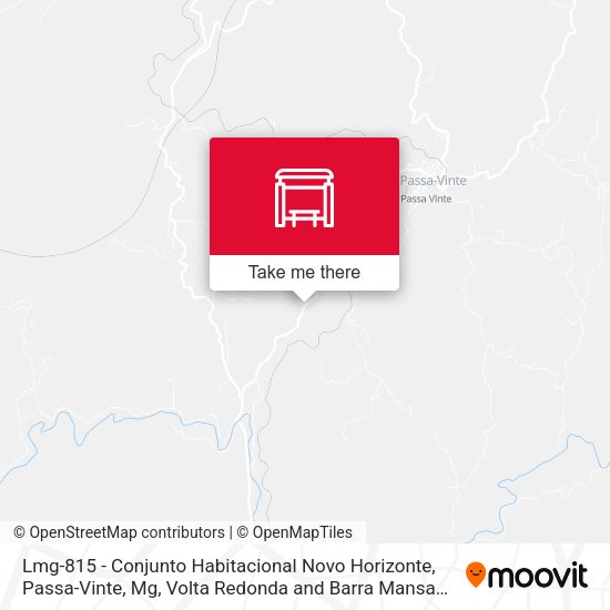 Lmg-815 - Conjunto Habitacional Novo Horizonte, Passa-Vinte, Mg map