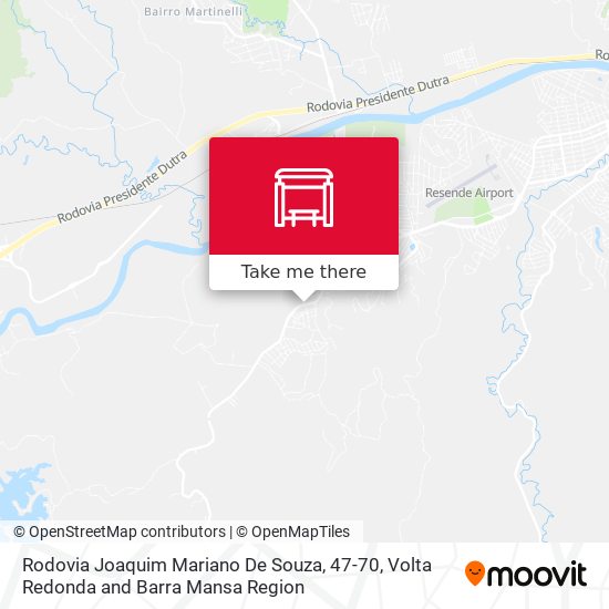 Rodovia Joaquim Mariano De Souza, 47-70 map