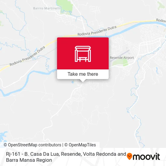 Rj-161 - B. Casa Da Lua, Resende map