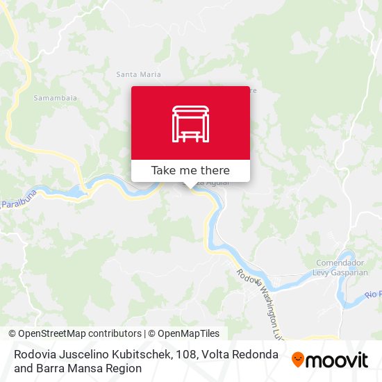 Rodovia Juscelino Kubitschek, 108 map