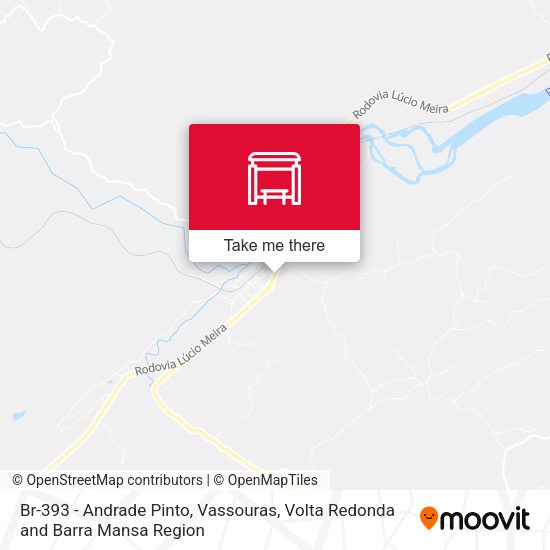 Br-393 - Andrade Pinto, Vassouras map