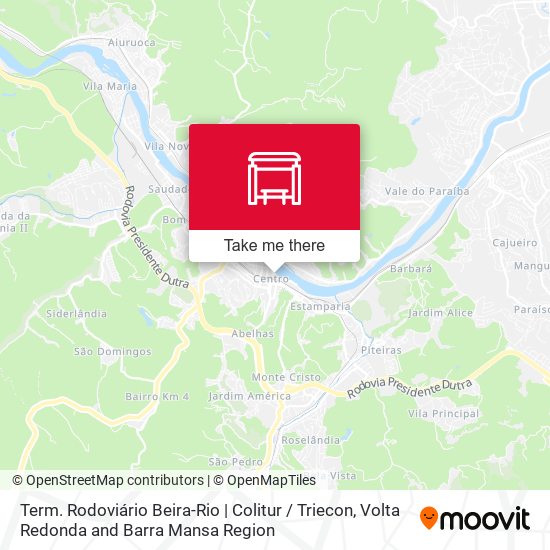 Term. Rodoviário Beira-Rio | Colitur / Triecon map