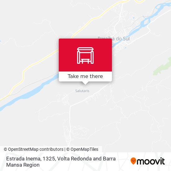 Estrada Inema, 1325 map