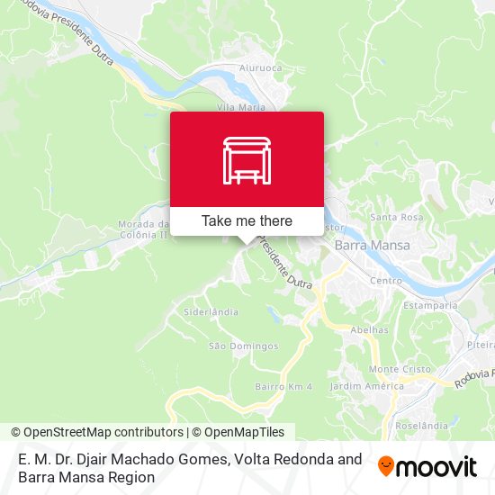 E. M. Dr. Djair Machado Gomes map