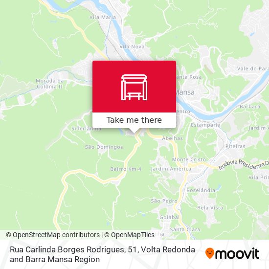 Rua Carlinda Borges Rodrigues, 51 map