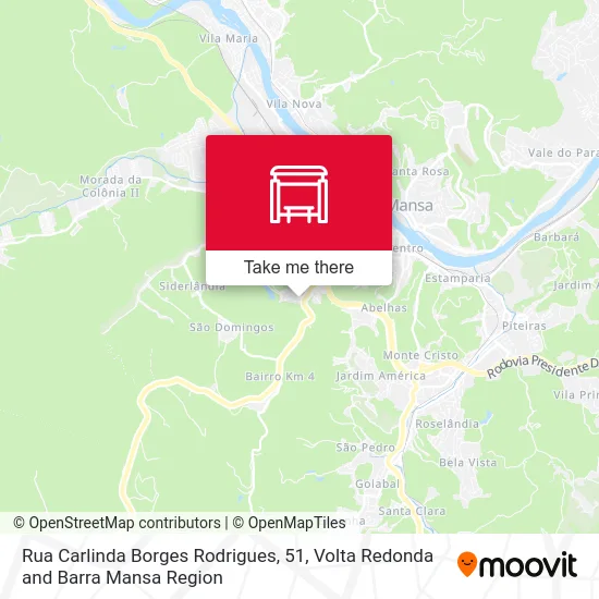 Rua Carlinda Borges Rodrigues, 51 map