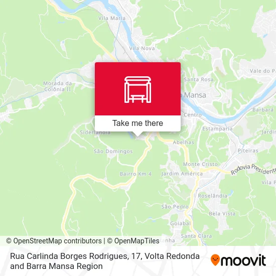 Rua Carlinda Borges Rodrigues, 17 map