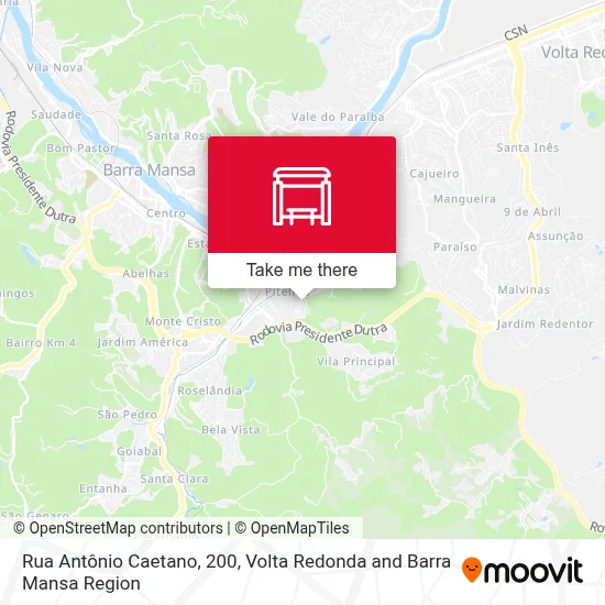 Rua Antônio Caetano, 200 map