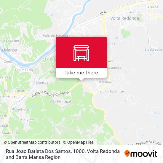 Rua Joao Batista Dos Santos, 1000 map