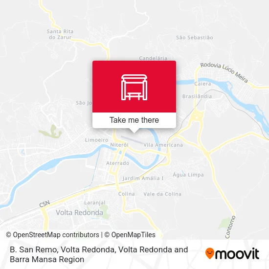B. San Remo, Volta Redonda map
