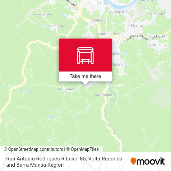 Rua Antônio Rodrigues Ribeiro, 85 map