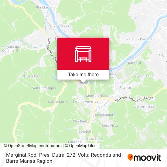 Marginal Rod. Pres. Dutra, 272 map