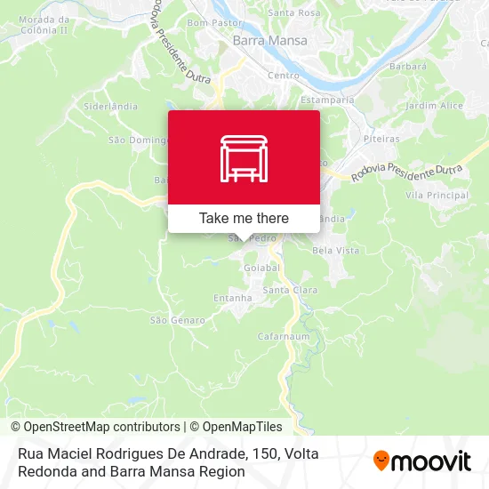 Rua Maciel Rodrigues De Andrade, 150 map