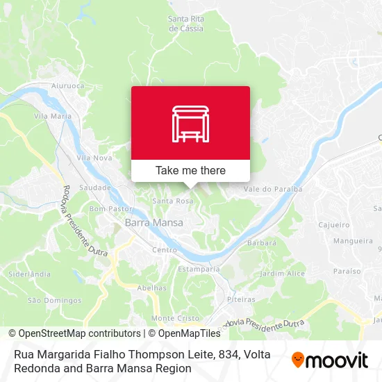 Rua Margarida Fialho Thompson Leite, 834 map