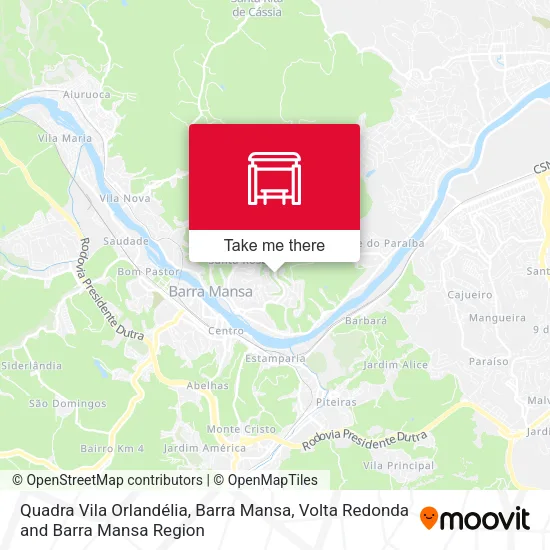 Quadra Vila Orlandélia, Barra Mansa map