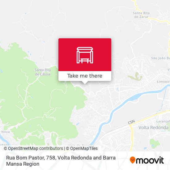 Mapa Rua Bom Pastor, 758