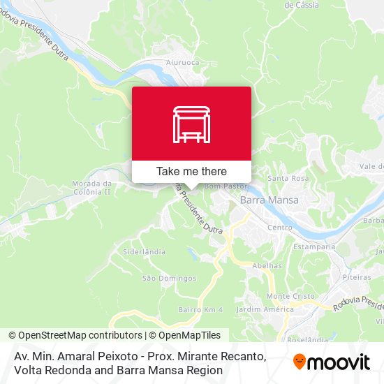 Mapa Av. Min. Amaral Peixoto - Prox. Mirante Recanto