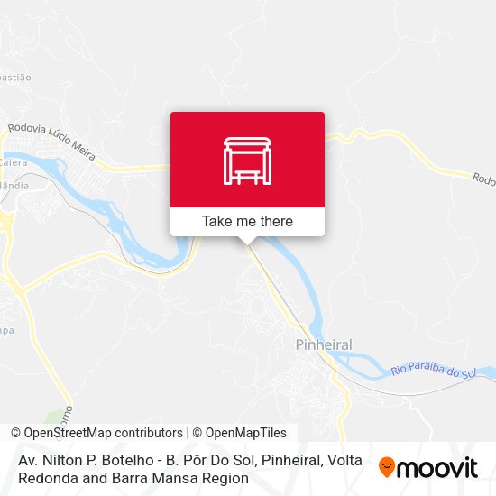 Av. Nilton P. Botelho - B. Pôr Do Sol, Pinheiral map
