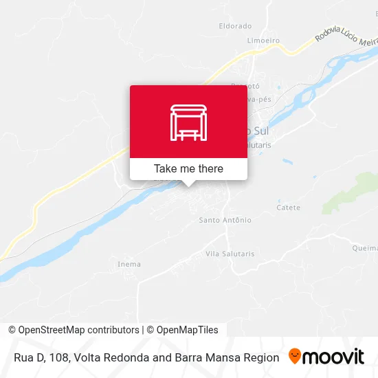 Rua D, 108 map