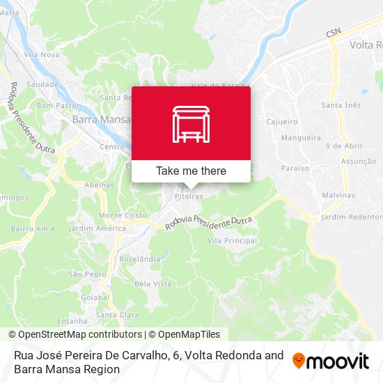 Rua José Pereira De Carvalho, 6 map