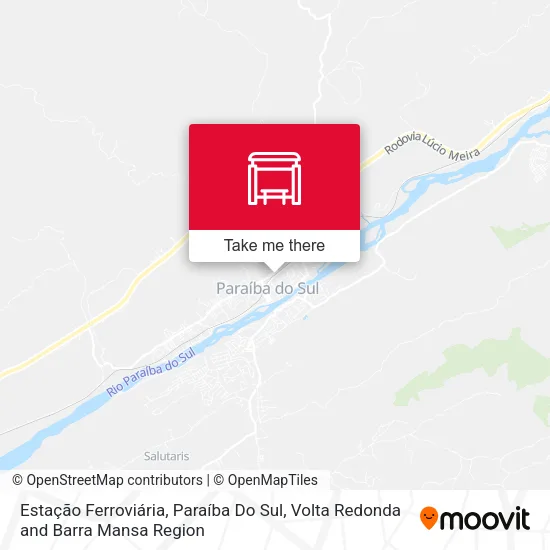 Estação Ferroviária, Paraíba Do Sul map