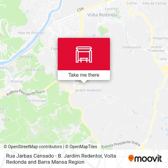 Rua Jarbas Cansado - B. Jardim Redentor map
