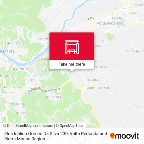 Rua Isalino Gomes Da Silva 230 map
