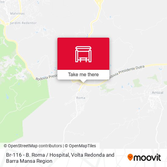 Br-116 - B. Roma / Hospital map