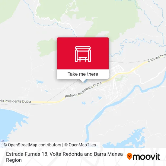 Estrada Furnas 18 map