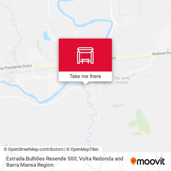 Estrada Bulhões Resende 500 map