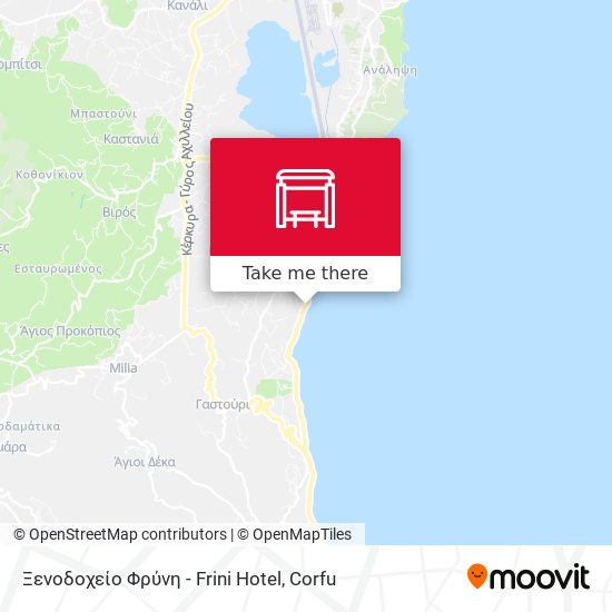 Ξενοδοχείο Φρύνη - Frini Hotel map