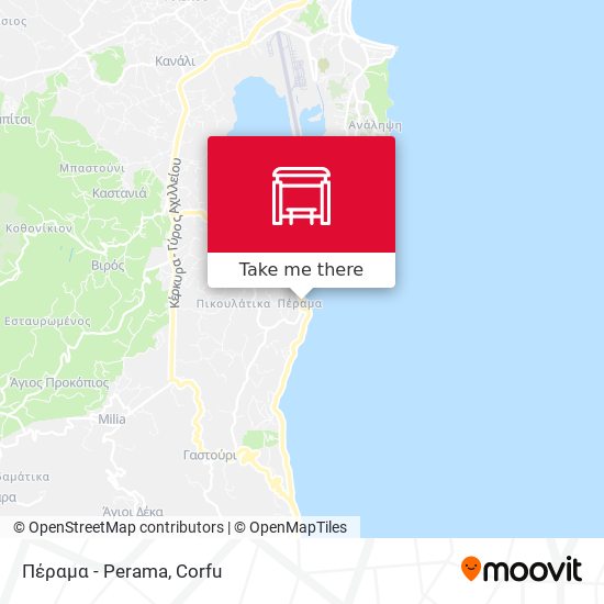 Πέραμα - Perama map