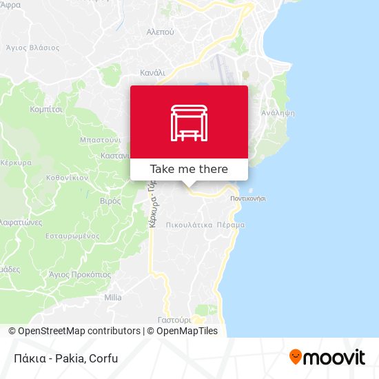 Πάκια - Pakia map