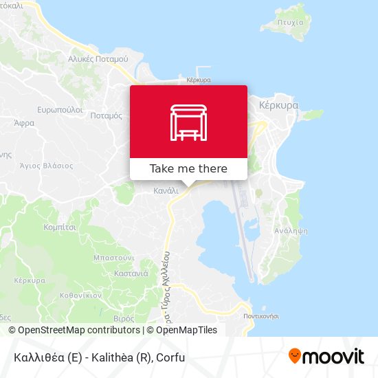 Καλλιθέα (E) - Kalithèa (R) map