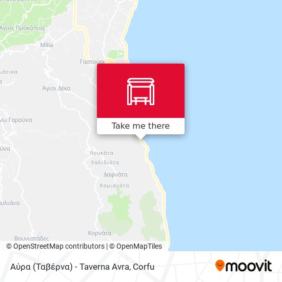 Αύρα (Ταβέρνα) - Taverna Avra map