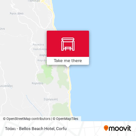Τσάκι - Bellos Beach Hotel map