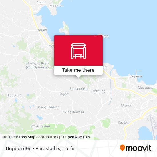 Παραστάθη - Parastathis map