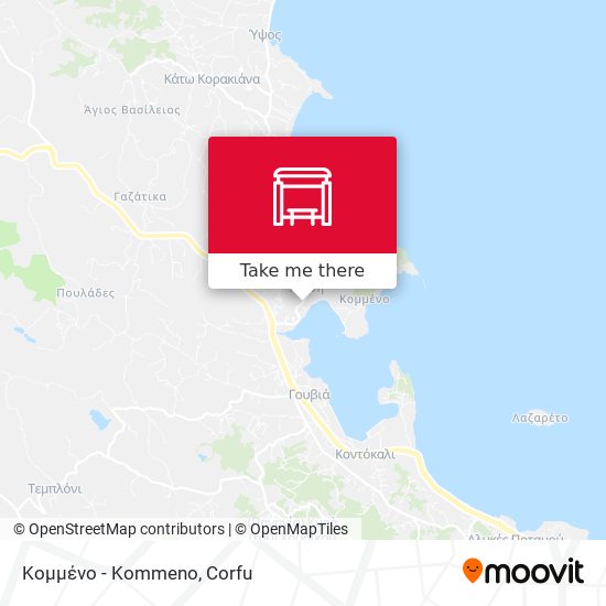 Κομμένο - Kommeno map