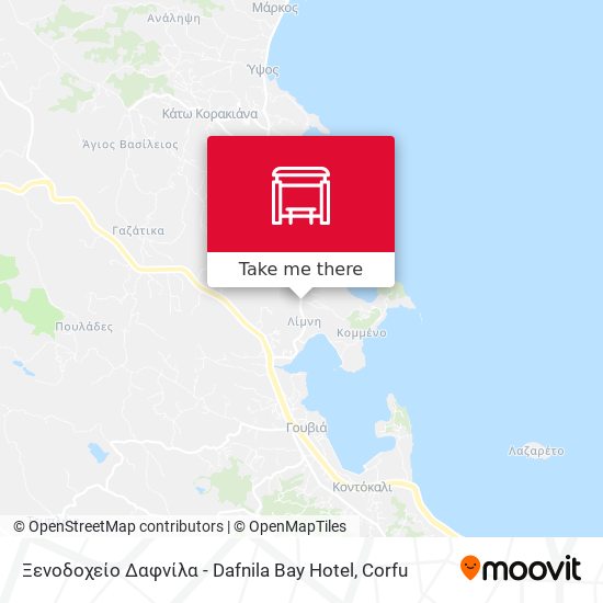 Ξενοδοχείο Δαφνίλα - Dafnila Bay Hotel map