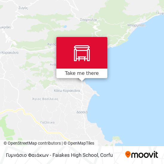 Γυμνάσιο Φαιάκων - Faiakes High School map