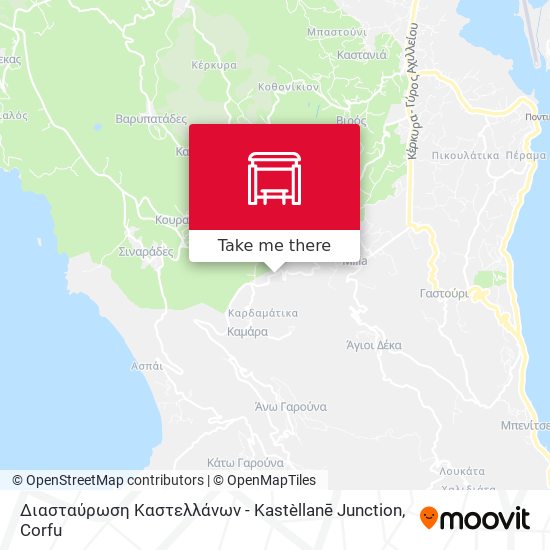 Διασταύρωση Καστελλάνων - Kastèllanē Junction map